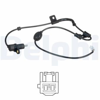 Capteur, vitesse de roue DELPHI SS20526 pour HYUNDAI COUPE 2.7 V6 - 165cv