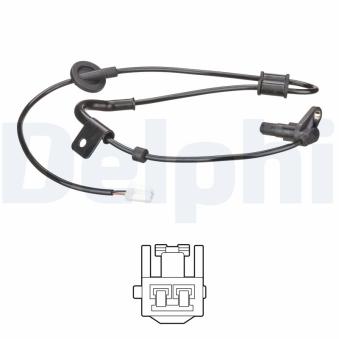 Capteur, vitesse de roue DELPHI SS20529 pour HYUNDAI COUPE 2.7 V6 - 165cv