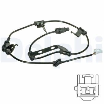 Capteur, vitesse de roue DELPHI SS20537 pour HYUNDAI IX35 CRDi - 116cv