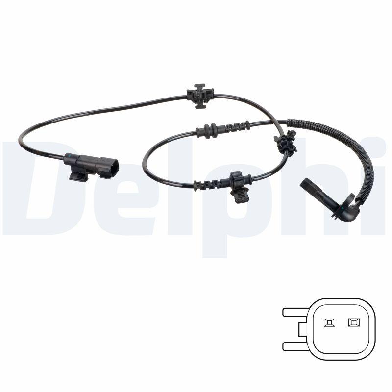 Capteur, vitesse de roue DELPHI SS20773 - Visuel 1