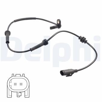 Capteur, vitesse de roue DELPHI SS20815 pour CITROEN DS3 1.4 - 77cv