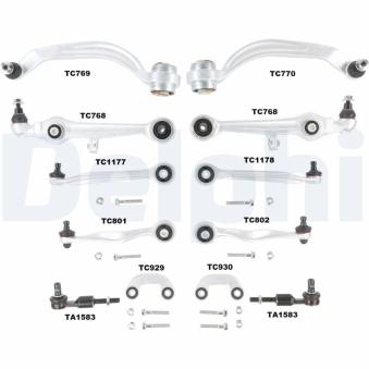 Kit de réparation, bras triangulaire DELPHI TC1300KIT pour CITROEN BERLINGO 1.6 - 101cv