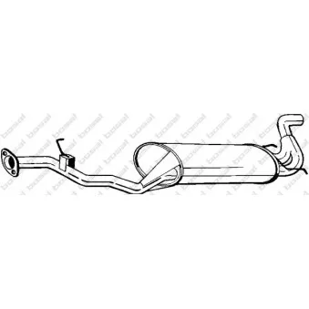 Silencieux arrière BOSAL 281-863
