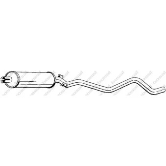 Silencieux central BOSAL OEM 854185