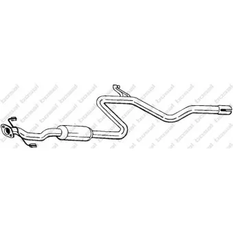 Silencieux central BOSAL OEM 2003087A01 Silencieux central BOSAL OEM 2003087A01