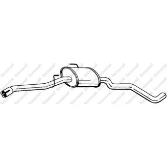 Silencieux central BOSAL OEM 852251