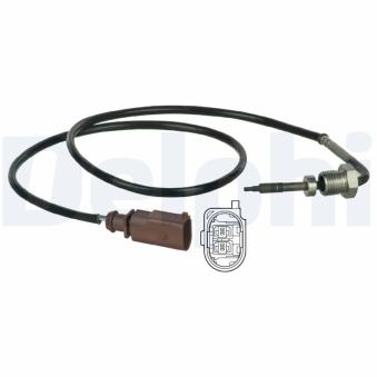 Capteur, température des gaz DELPHI TS30002 pour VOLKSWAGEN CADDY 1.6 TDI - 75cv