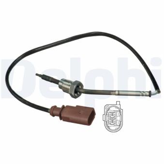 Capteur, température des gaz DELPHI TS30077 pour VOLKSWAGEN POLO 1.4 TDI - 80cv
