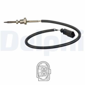 Capteur, température des gaz DELPHI TS30150 pour AUDI A5 2.7 TDI - 190cv