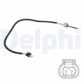 Capteur, température des gaz DELPHI TS30161 pour ALFA ROMEO 146 E 350 BlueTEC - 252cv