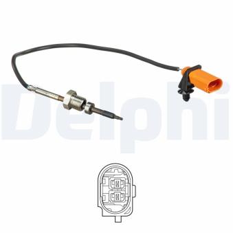 Capteur, température des gaz DELPHI TS30171 pour VOLKSWAGEN CRAFTER 2.5 TDI - 109cv