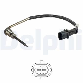 Capteur, température des gaz DELPHI TS30186 pour FIAT IDEA JTD Multijet - 69cv