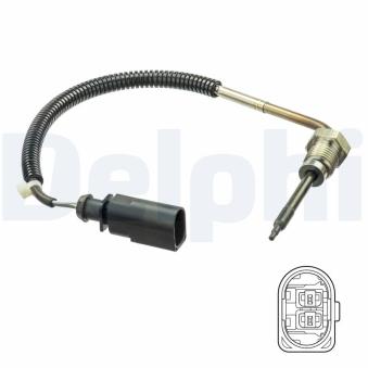 Capteur, température des gaz DELPHI TS30209 pour MAZDA 3 2.7 TDI - 163cv