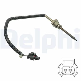 Capteur, température des gaz DELPHI TS30217 pour MERCEDES-BENZ CLASSE E E 300 BLUETEC - 211cv