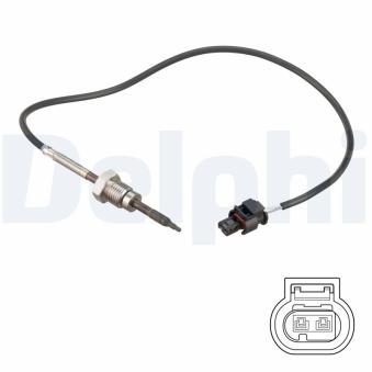 Capteur, température des gaz DELPHI TS30257 pour MAZDA RX CLC 200 CDI - 122cv