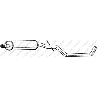 Silencieux central BOSAL 282-721