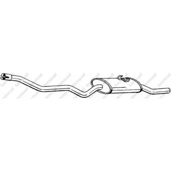 Silencieux arrière BOSAL 282-727