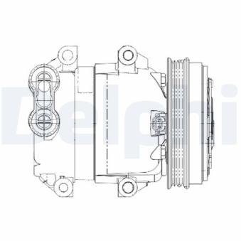 Compresseur, climatisation DELPHI OEM 1140104