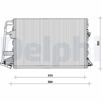 Condenseur, climatisation DELPHI TSP0225099