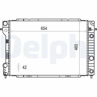 Radiateur, refroidissement du moteur DELPHI OEM 6302004