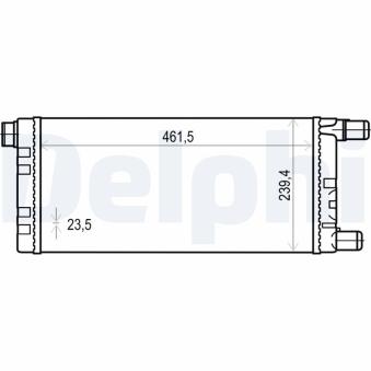 Radiateur, refroidissement du moteur DELPHI TSP0524015
