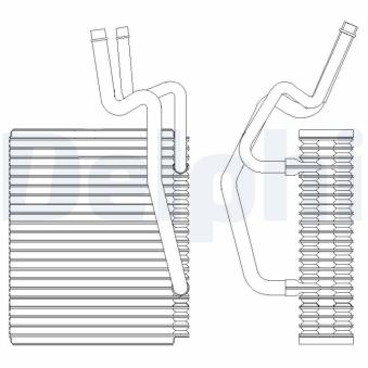 Evaporateur climatisation DELPHI [TSP0525204]
