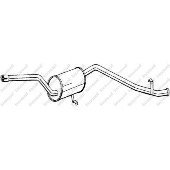 Silencieux arrière BOSAL 283-263