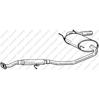 Silencieux arrière BOSAL 283-421
