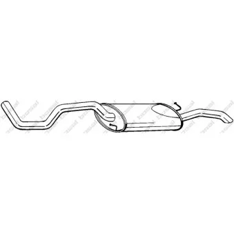 BOSAL 283-487 - Silencieux arrière