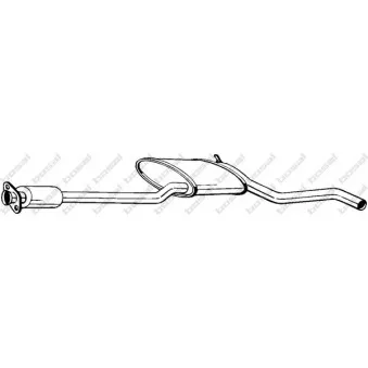 Silencieux central BOSAL 283-671