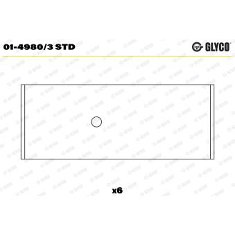 Coussinet de bielle GLYCO [01-4980/3 STD]