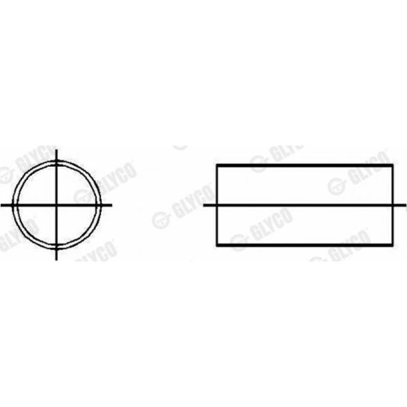 Coussinet de palier, bielle GLYCO 55-3648 SEMI - Visuel 1