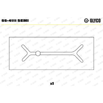 Coussinet de palier, bielle GLYCO OEM 31134151 Coussinet de palier, bielle GLYCO OEM 31134151