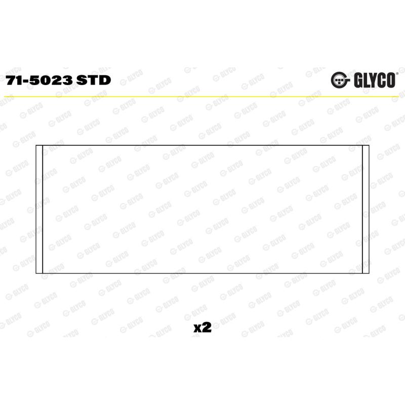 Coussinet de bielle GLYCO 71-5023 STD - Visuel 1
