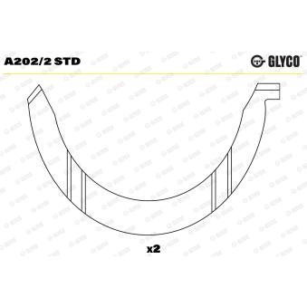Rondelle d'écartement, vilebrequin GLYCO OEM 31867
