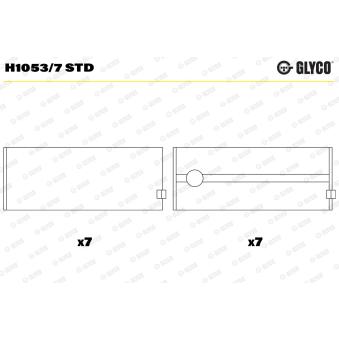 Coussinet de vilebrequin GLYCO OEM 423084