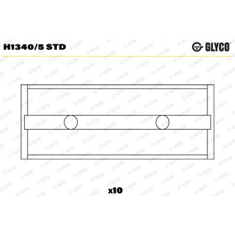 Coussinet de vilebrequin GLYCO H1340/5 STD