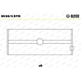 Support d'arbre à came GLYCO OEM 113101521 Support d'arbre à came GLYCO OEM 113101521