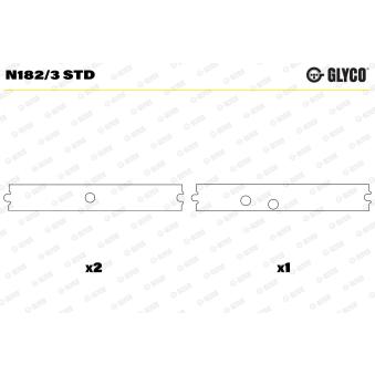 Support d'arbre à came GLYCO N182/3 STD Support d'arbre à came GLYCO N182/3 STD