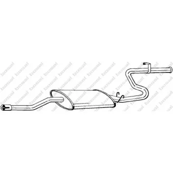 Silencieux arrière BOSAL [283-855]