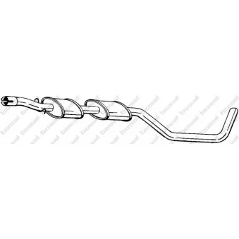 Silencieux central BOSAL OEM 3485819