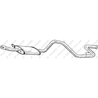Silencieux arrière BOSAL 284-081