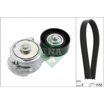 Jeu de courroies trapézoïdales à nervures INA OEM 46818260