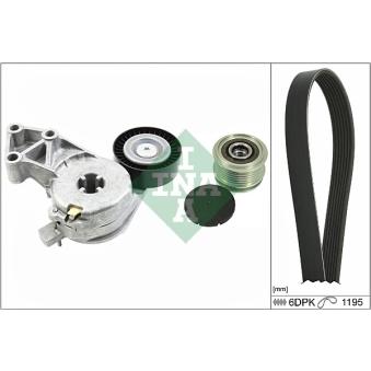 Jeu de courroies trapézoïdales à nervures INA [529 0022 10]