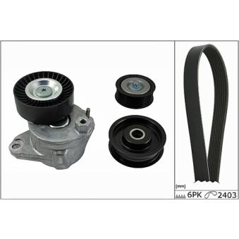 Jeu de courroies trapézoïdales à nervures INA OEM a2722020000