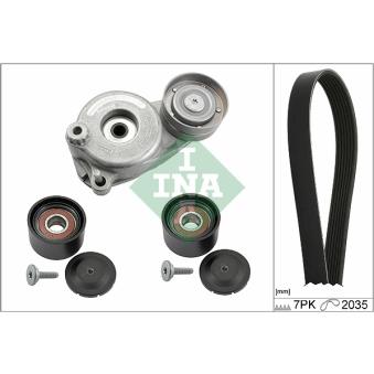 Jeu de courroies trapézoïdales à nervures INA OEM A0009970196 Jeu de courroies trapézoïdales à nervures INA OEM A0009970196