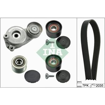 Jeu de courroies trapézoïdales à nervures INA OEM A0009970196 Jeu de courroies trapézoïdales à nervures INA OEM A0009970196