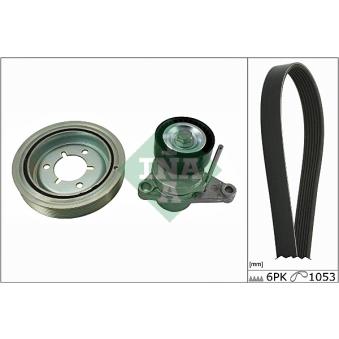 Jeu de courroies trapézoïdales à nervures INA OEM 0515S1 Jeu de courroies trapézoïdales à nervures INA OEM 0515S1