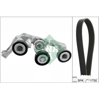 Jeu de courroies trapézoïdales à nervures INA OEM A0139971592