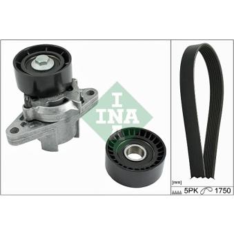 Jeu de courroies trapézoïdales à nervures INA OEM 7700111671